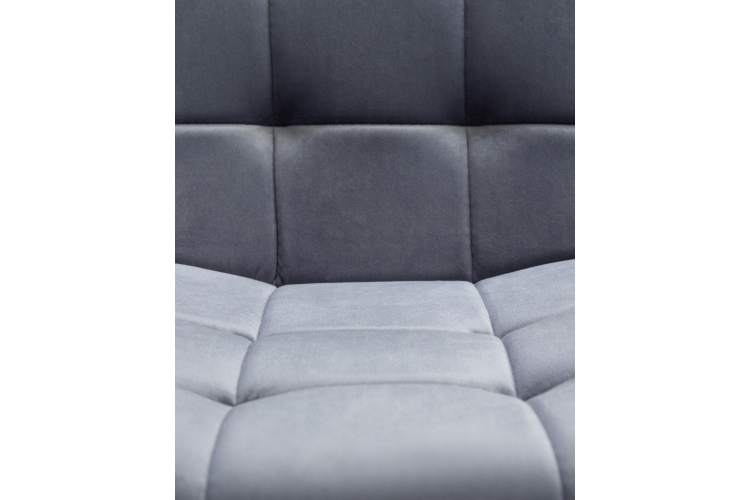 Набор 4 шт Стул обеденный DOBRIN CHILLY, Серо-голубой Holland 14, основание черное-9