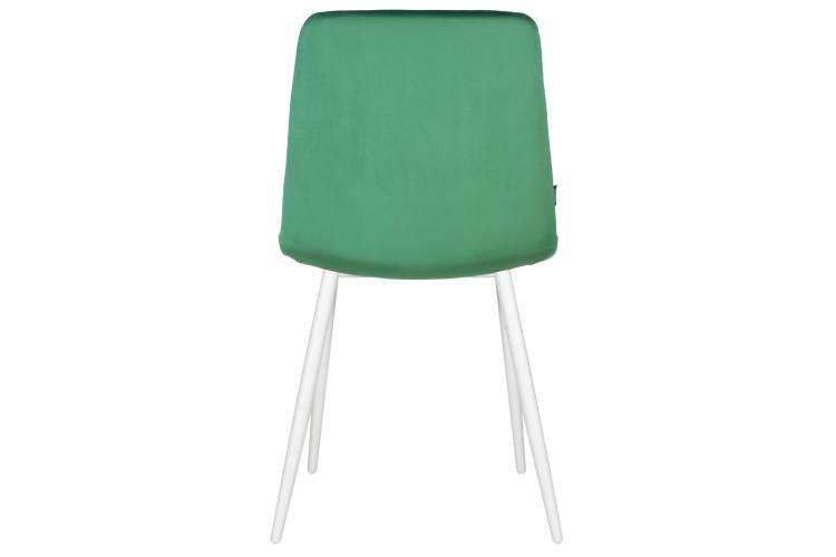 Набор 4 шт Стул обеденный DOBRIN CHILLY, Темно-зеленый Holland 30, основание белое-5