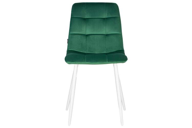 Набор 4 шт Стул обеденный DOBRIN CHILLY, Темно-зеленый Holland 30, основание белое-6