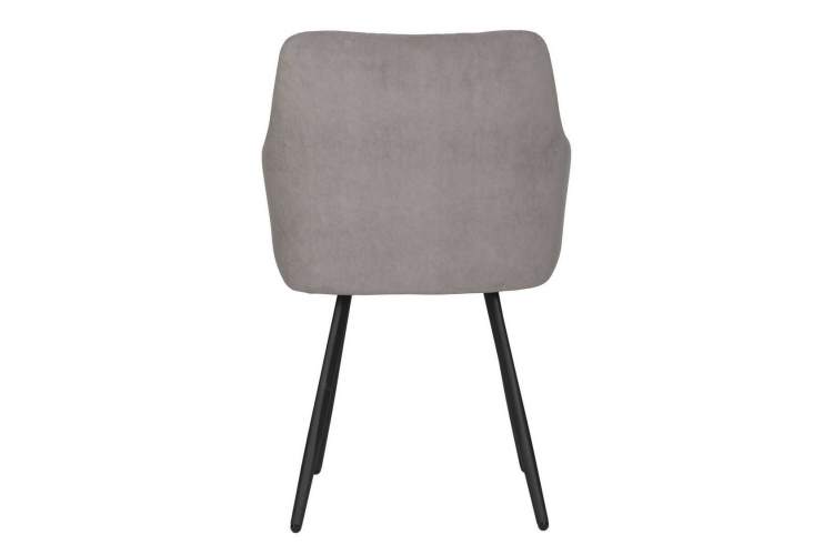 Стул обеденный DOBRIN ROBY, ЭМАЛЬ ЧЕРНЫЙ МУАР велюр Catania Cocoa-4