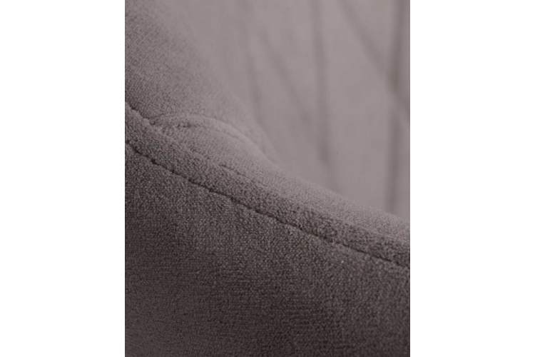 Стул обеденный DOBRIN ROBY, ЭМАЛЬ ЧЕРНЫЙ МУАР велюр Catania Cocoa-9