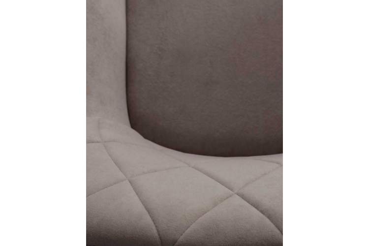 Стул обеденный DOBRIN ROBY, ЭМАЛЬ ЧЕРНЫЙ МУАР велюр Catania Cocoa-10