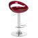 Набор 2 шт Стул барный DOBRIN DISCO, бордовый металлик