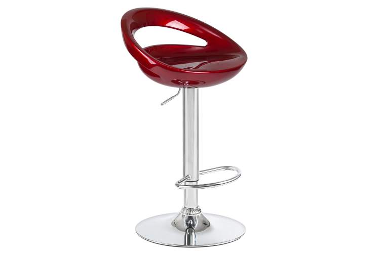 Набор 2 шт Стул барный DOBRIN DISCO, бордовый металлик-2