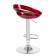Набор 2 шт Стул барный DOBRIN DISCO, бордовый металлик