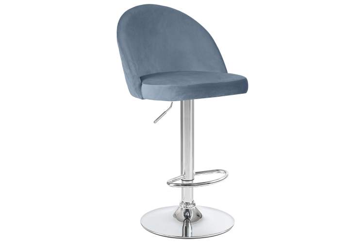 Набор 2 шт Стул барный DOBRIN MILANA, пудрово-голубой велюр (MJ9-74)-1
