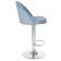 Набор 2 шт Стул барный DOBRIN MILANA, пудрово-голубой велюр (MJ9-74)