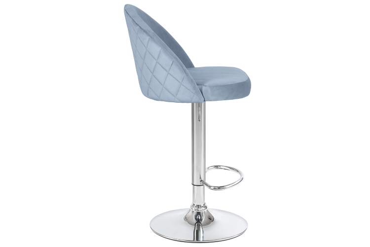 Набор 2 шт Стул барный DOBRIN MILANA, пудрово-голубой велюр (MJ9-74)-3