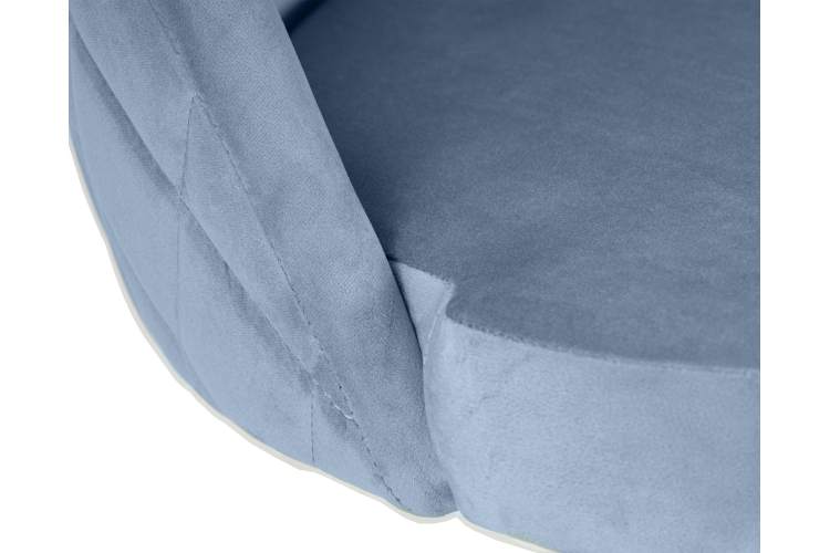 Набор 2 шт Стул барный DOBRIN MILANA, пудрово-голубой велюр (MJ9-74)-7