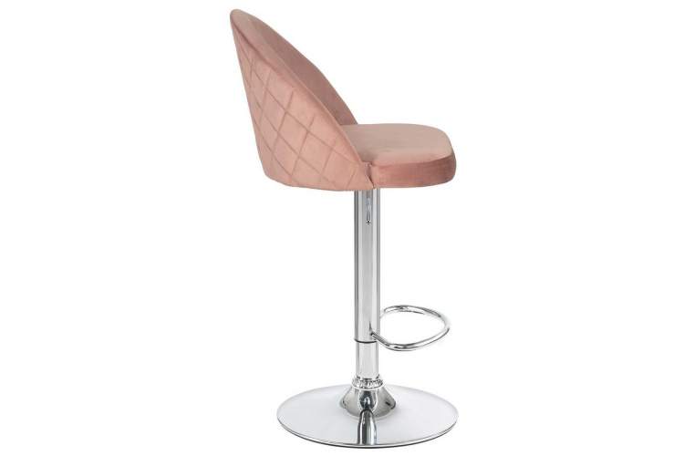 Стул барный DOBRIN MILANA, пудрово-розовый велюр (MJ9-32)-2