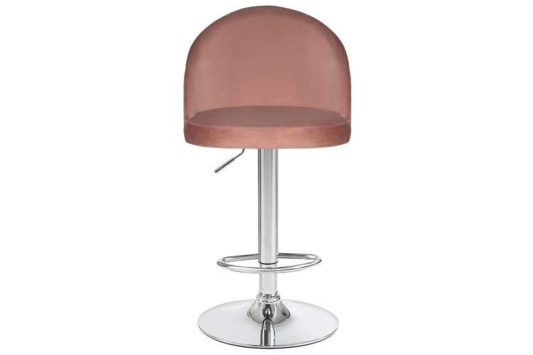 Стул барный DOBRIN MILANA, пудрово-розовый велюр (MJ9-32)-5