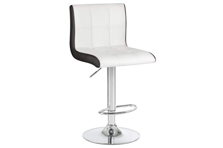 Набор 2 шт Стул барный DOBRIN CANDY, бело-чёрный-1