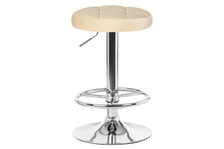 Набор 2 шт Табурет барный DOBRIN BRUNO, бежевый велюр (MJ9-10)-1