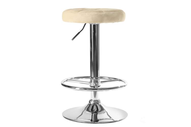 Набор 2 шт Табурет барный DOBRIN BRUNO, бежевый велюр (MJ9-10)-2
