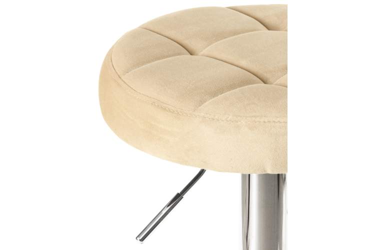 Набор 2 шт Табурет барный DOBRIN BRUNO, бежевый велюр (MJ9-10)-3