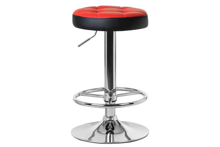Набор 2 шт Табурет барный DOBRIN BRUNO, красно-чёрный-1
