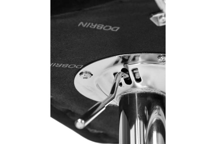 Набор 2 шт Стул барный DOBRIN KRUGER ARM, черный велюр (MJ9-101)-10