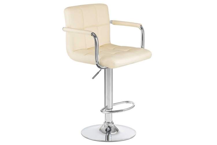 Стул барный DOBRIN KRUGER ARM, кремовый-1