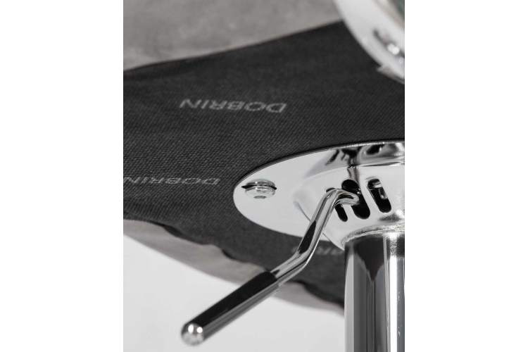 Стул барный DOBRIN KRUGER ARM, серый велюр (MJ9-75)-8