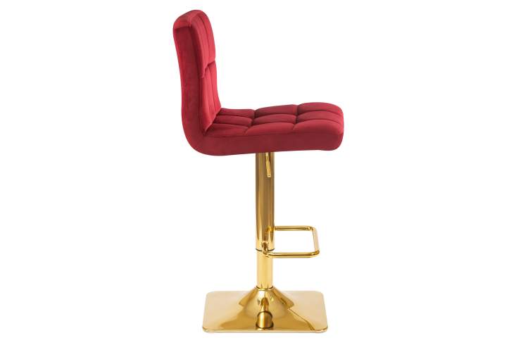 Набор 2 шт Стул барный DOBRIN GOLDIE, бордовый велюр (MJ9-43)-3