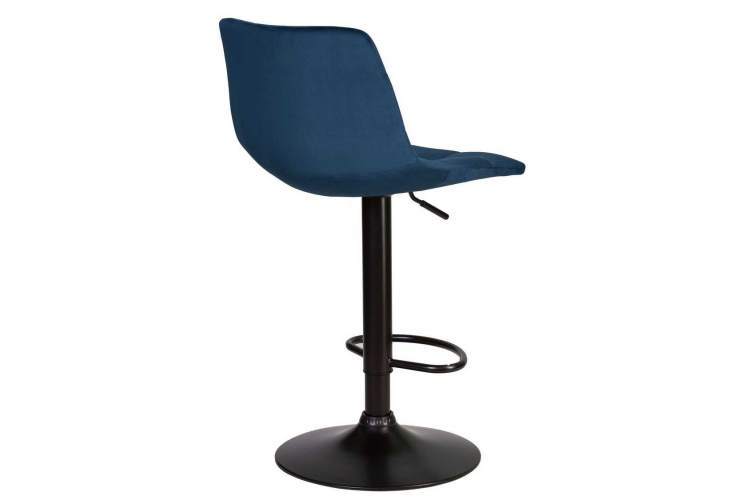 Стул барный DOBRIN TAILOR BLACK, синий велюр (MJ9-117)-3