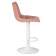 Набор 2 шт Стул барный DOBRIN TAILOR WHITE, пудрово-розовый велюр (MJ9-32)