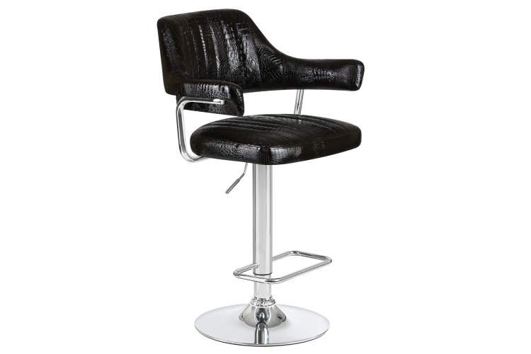 Набор 2 шт Стул барный DOBRIN CHARLY, чёрный крокодил-2