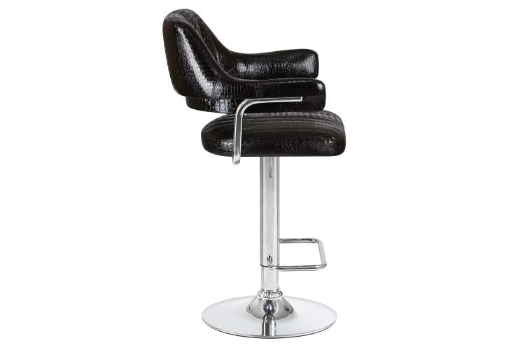 Набор 2 шт Стул барный DOBRIN CHARLY, чёрный крокодил-3