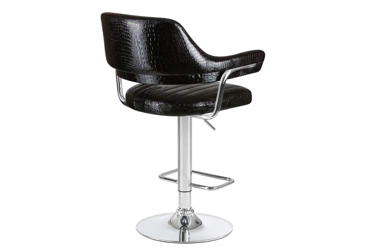 Набор 2 шт Стул барный DOBRIN CHARLY, чёрный крокодил-4