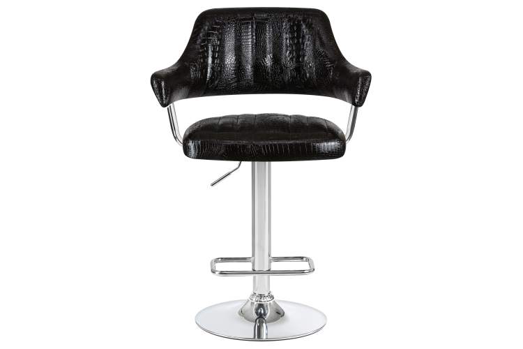 Набор 2 шт Стул барный DOBRIN CHARLY, чёрный крокодил-6