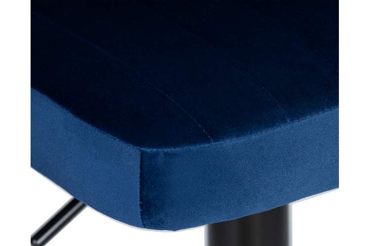 Набор 2 шт Стул барный DOBRIN CHARLY BLACK, синий велюр (MJ9-117)-7