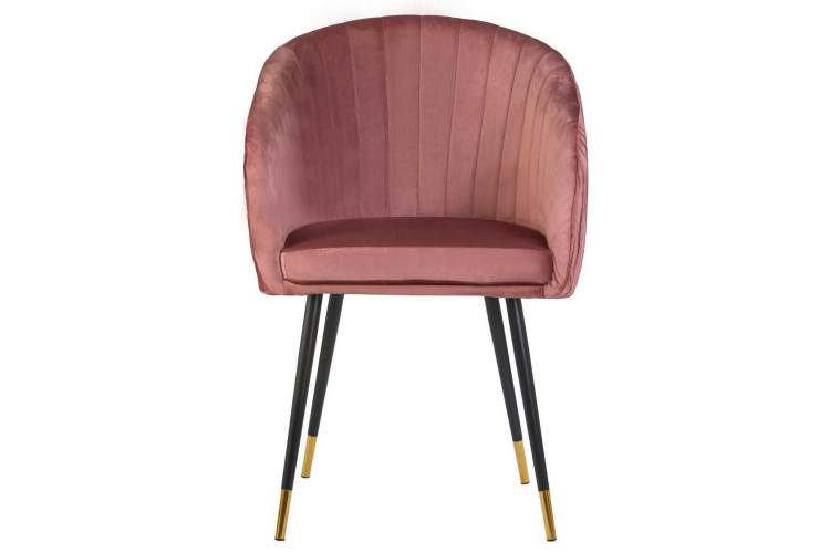 Стул обеденный DOBRIN MARY, бронзово-розовый велюр (1922-17)-5