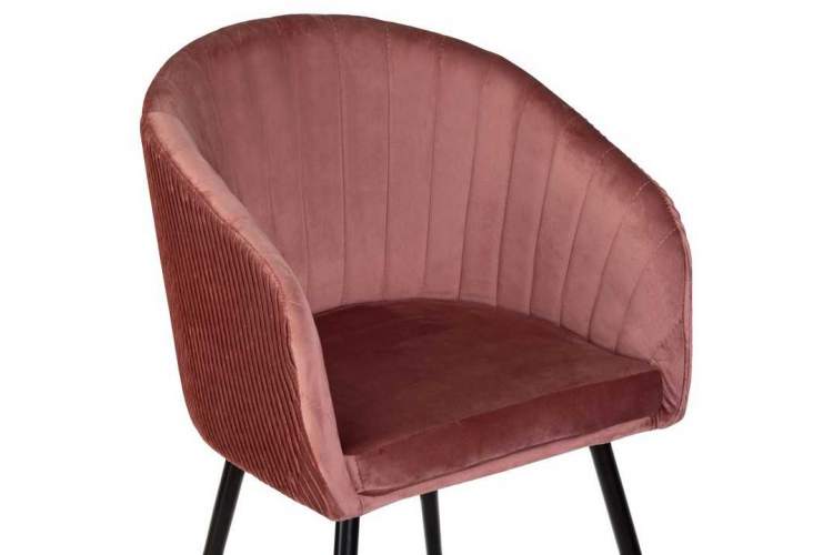 Стул обеденный DOBRIN MARY, бронзово-розовый велюр (1922-17)-6