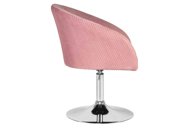 Кресло дизайнерское DOBRIN EDISON, розовый велюр (1922-16)-2