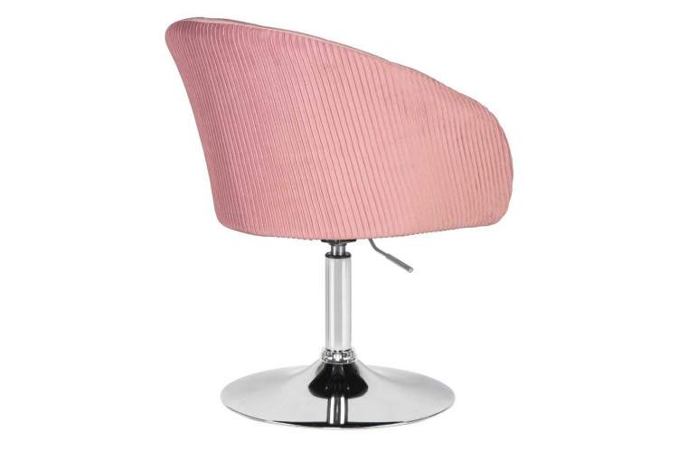 Кресло дизайнерское DOBRIN EDISON, розовый велюр (1922-16)-3