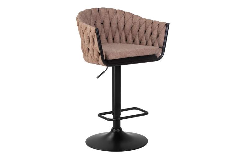 Набор 2 шт Стул барный DOBRIN LEON, коричневая ткань (LAR 275-3)-1