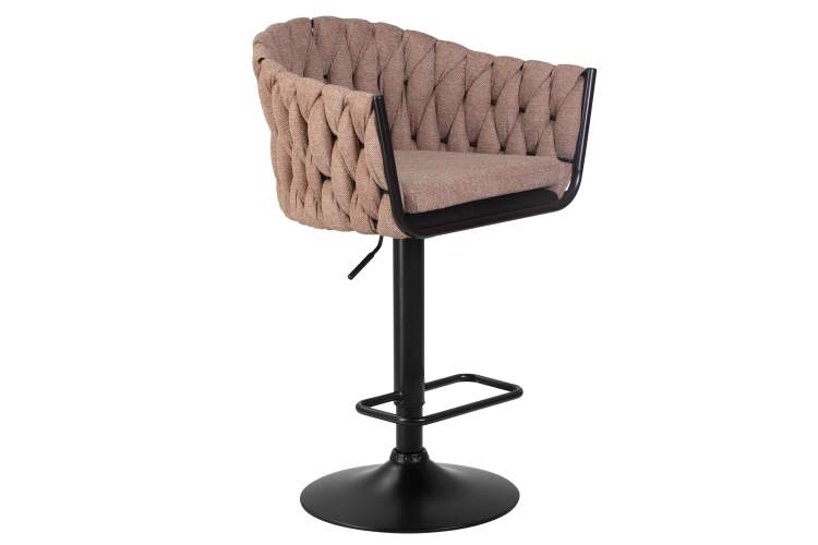 Набор 2 шт Стул барный DOBRIN LEON, коричневая ткань (LAR 275-3)-2