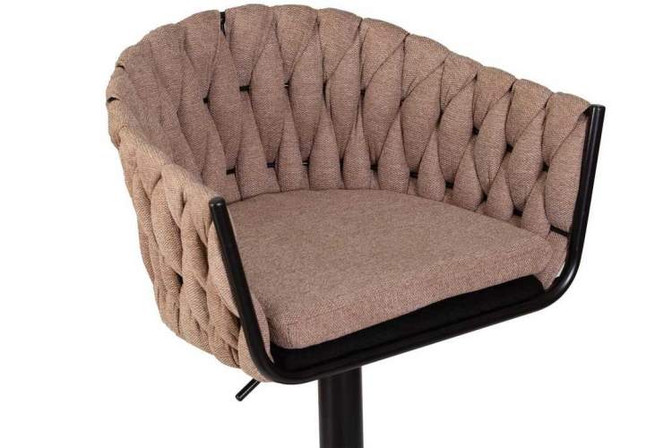 Стул барный DOBRIN LEON, коричневая ткань (LAR 275-3)-6