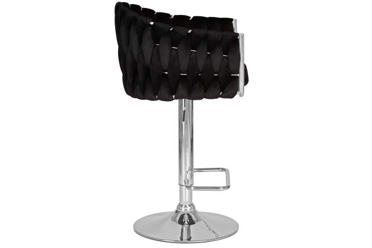 Набор 2 шт Стул барный DOBRIN MARCEL, черный велюр (MJ9-101)-3