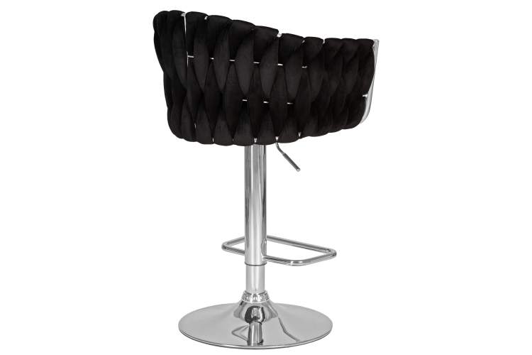 Набор 2 шт Стул барный DOBRIN MARCEL, черный велюр (MJ9-101)-4