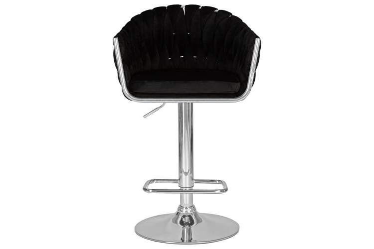 Набор 2 шт Стул барный DOBRIN MARCEL, черный велюр (MJ9-101)-6