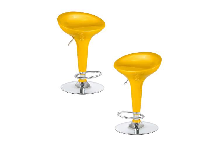 Набор 2 шт Стул барный DOBRIN BOMBA, жёлтый