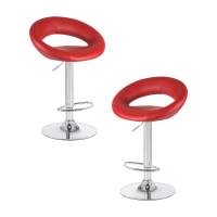 Набор 2 шт Стул барный DOBRIN MIRA, бордовый