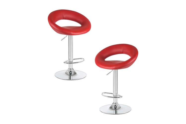 Набор 2 шт Стул барный DOBRIN MIRA, бордовый