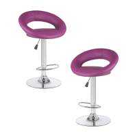 Набор 2 шт Стул барный DOBRIN MIRA, фиолетовый