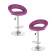 Набор 2 шт Стул барный DOBRIN MIRA, фиолетовый
