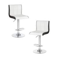 Набор 2 шт Стул барный DOBRIN CANDY, бело-чёрный