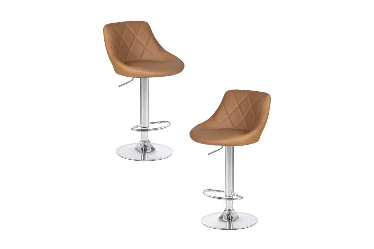 Набор 2 шт Стул барный DOBRIN LOGAN, мокко