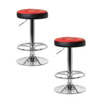 Набор 2 шт Табурет барный DOBRIN BRUNO, красно-чёрный