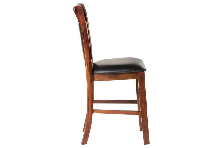 Стул полубарный DOBRIN ALAN COUNTER, эспрессо, чёрный-1